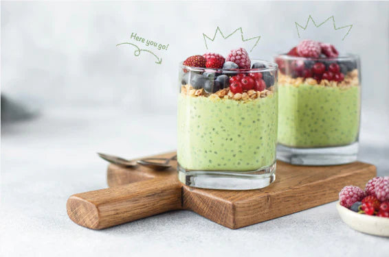 Easy Vegan Matcha Chia Pudding